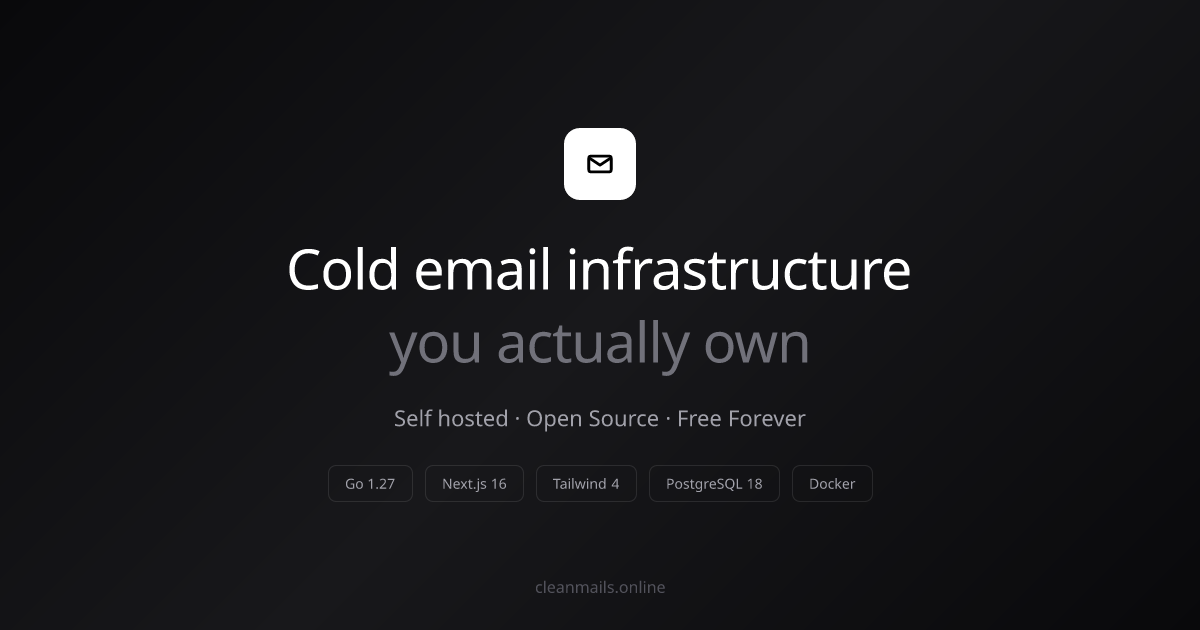 I got tired of paying for cold email software, so I built my own and open sourced it