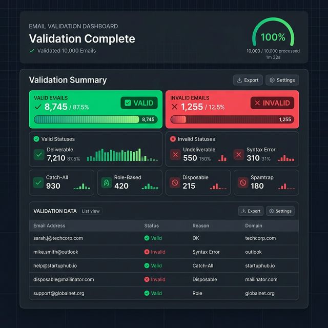 Cleanmails Dashboard 2